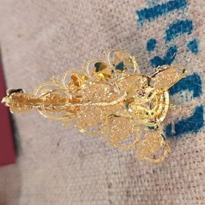 23kt Gold Danbury Mint Ornament - 2001 Millennium Angel Tree